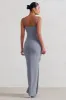 Aurelia | Grey Maternity Cami Maxi Dress With Split sold by Club L London