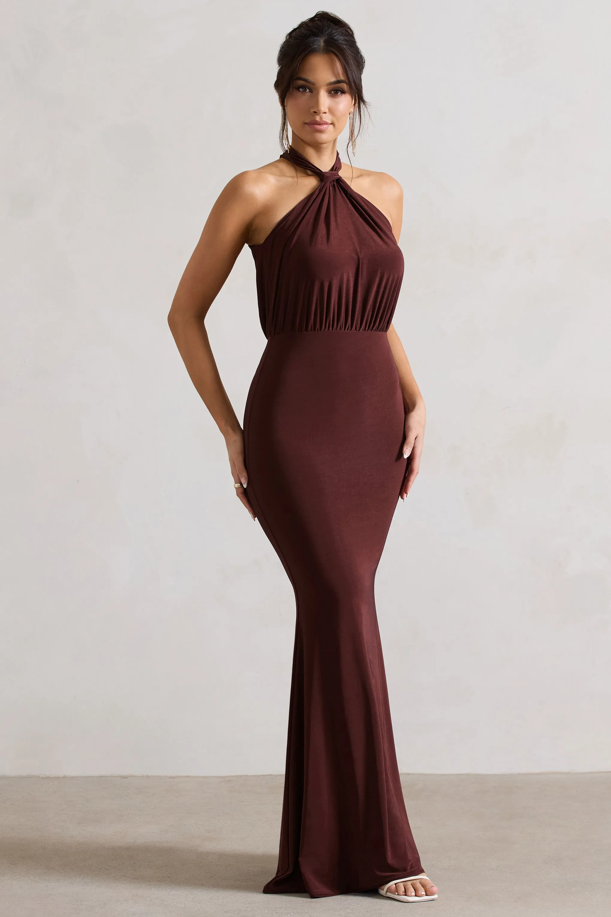 ワンピース RUBATI Macrame Halterneck Dress VANDYKE BROWN Designer fashion, Seoul-fully created | W Concept