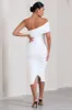 Remember Me | White Maternity One Shoulder Midi Dress sold by Club L London
