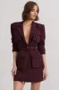 Genesis | Plum Belted Utility Blazer Dress sold by Club L London