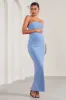 Juniper | Powder Blue Strapless Maternity Maxi Dress sold by Club L London