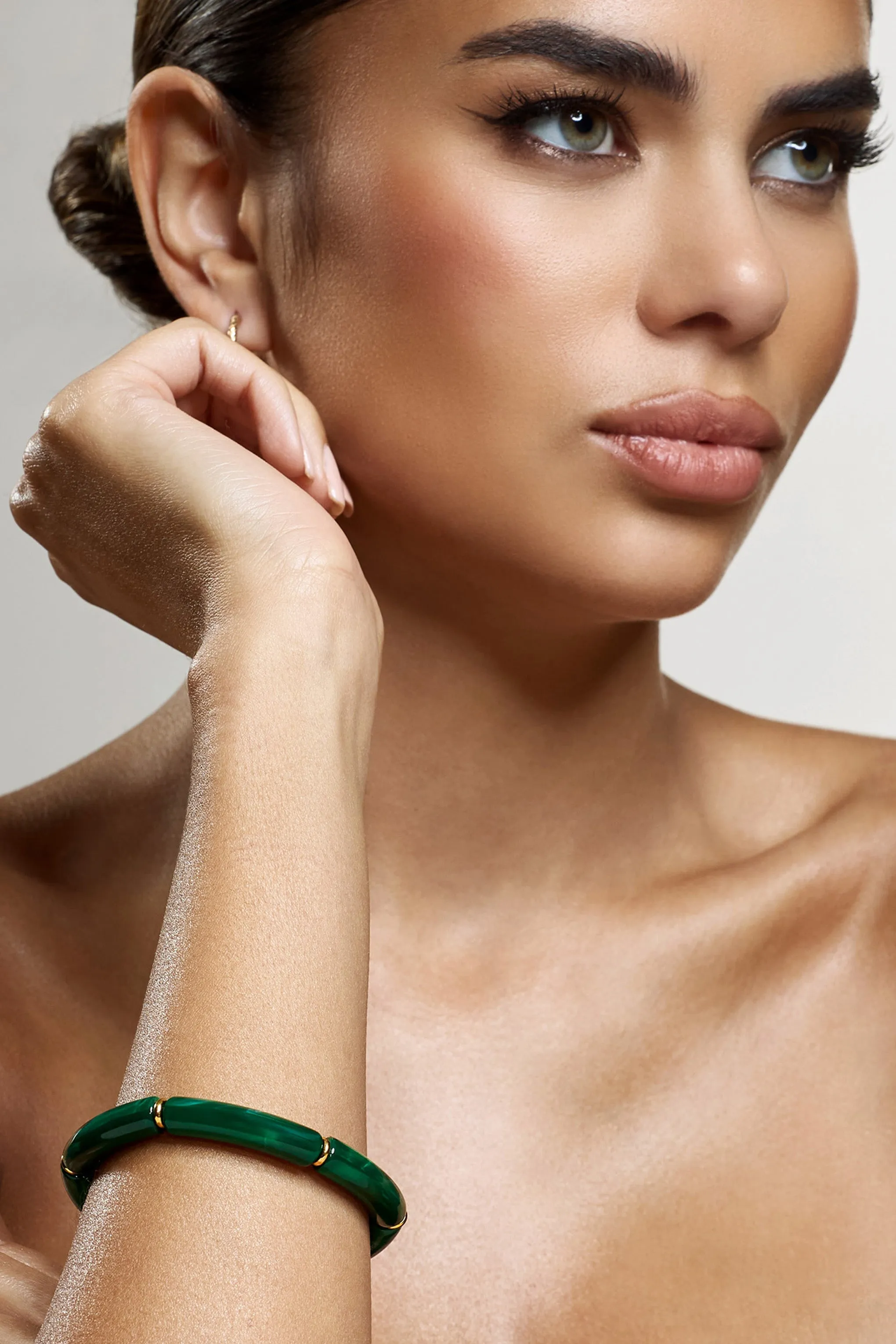 Zana | Green Resin Bracelet sold by Club L London product image thumbnail 4