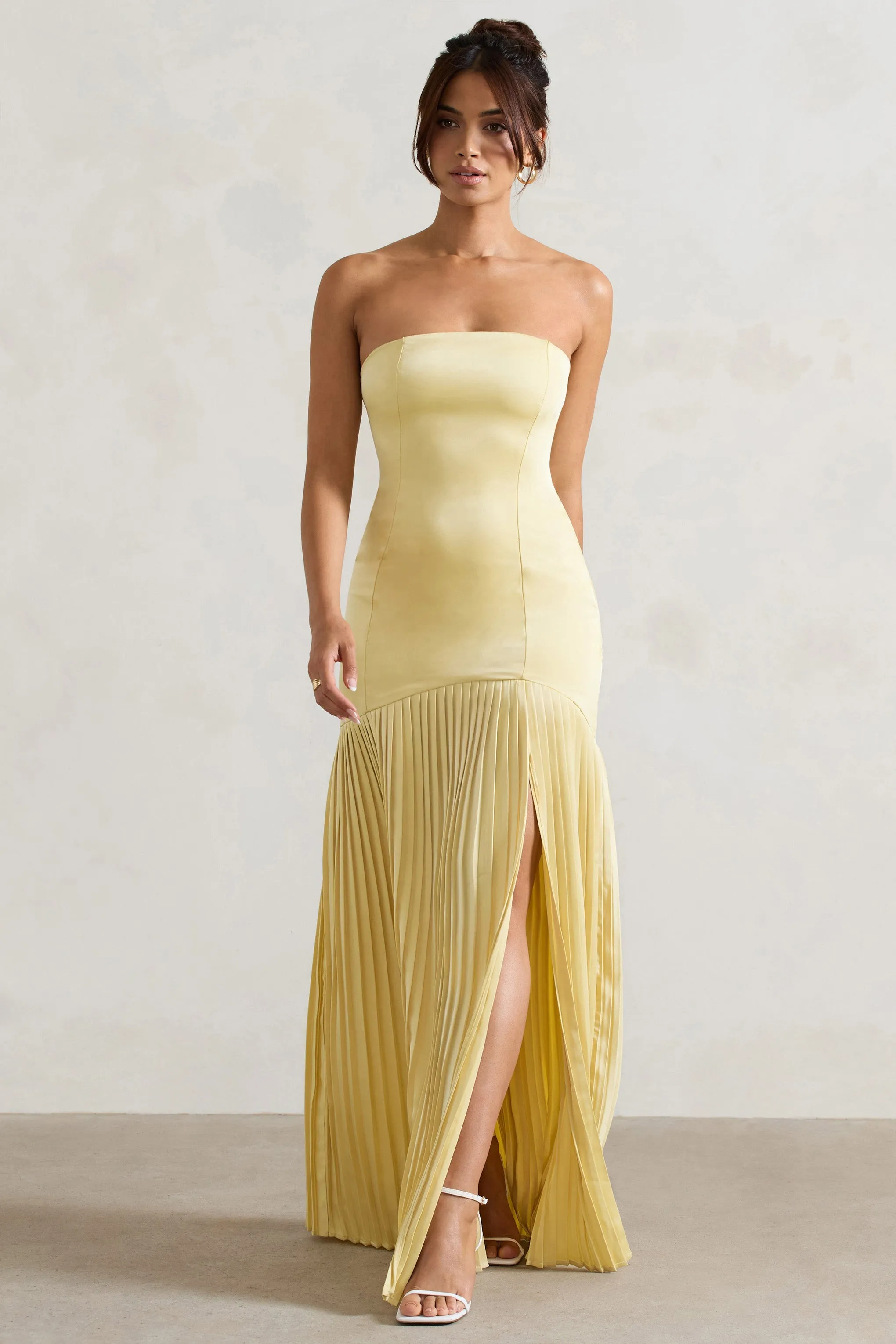 ◆Since Then◆ Lemon silky long dress Lemon Silky Long Dress – SINCETHEN