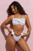 Relaxation | White Bikini Bottoms With Corsages sold by Club L London