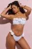 Relaxation | White Bikini Bottoms With Corsages sold by Club L London