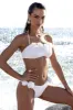 Relaxation | White Bikini Bottoms With Corsages sold by Club L London