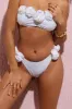 Relaxation | White Bikini Bottoms With Corsages sold by Club L London