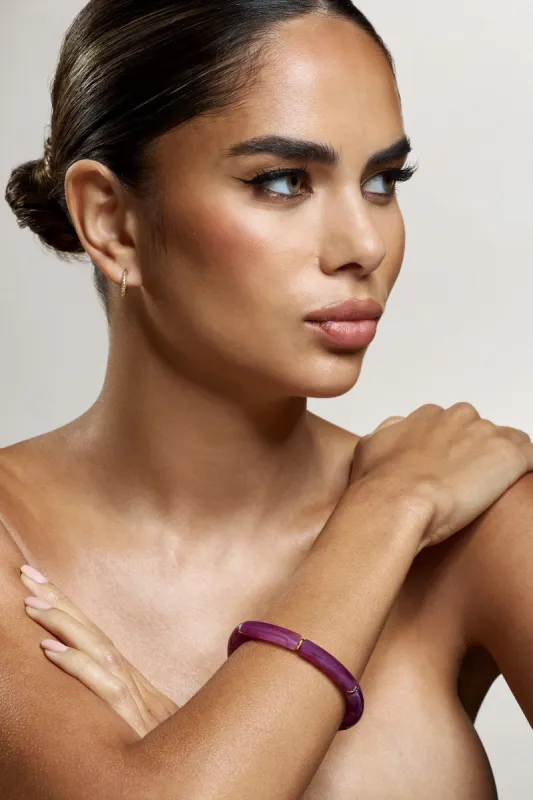 Zana | Purple Resin Bracelet sold by Club L London