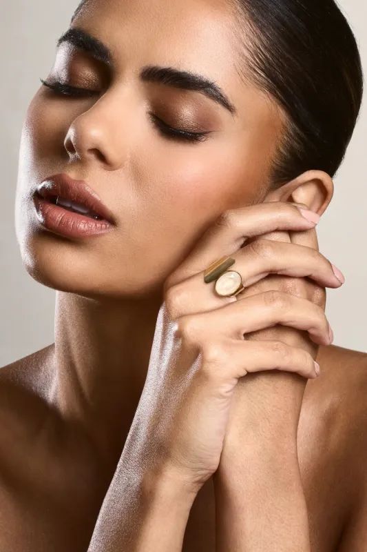 Roxi | Gold Pendant Wrap Ring sold by Club L London