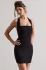 Soul | Black Bodycon Halter-Neck Mini Dress sold by Club L London