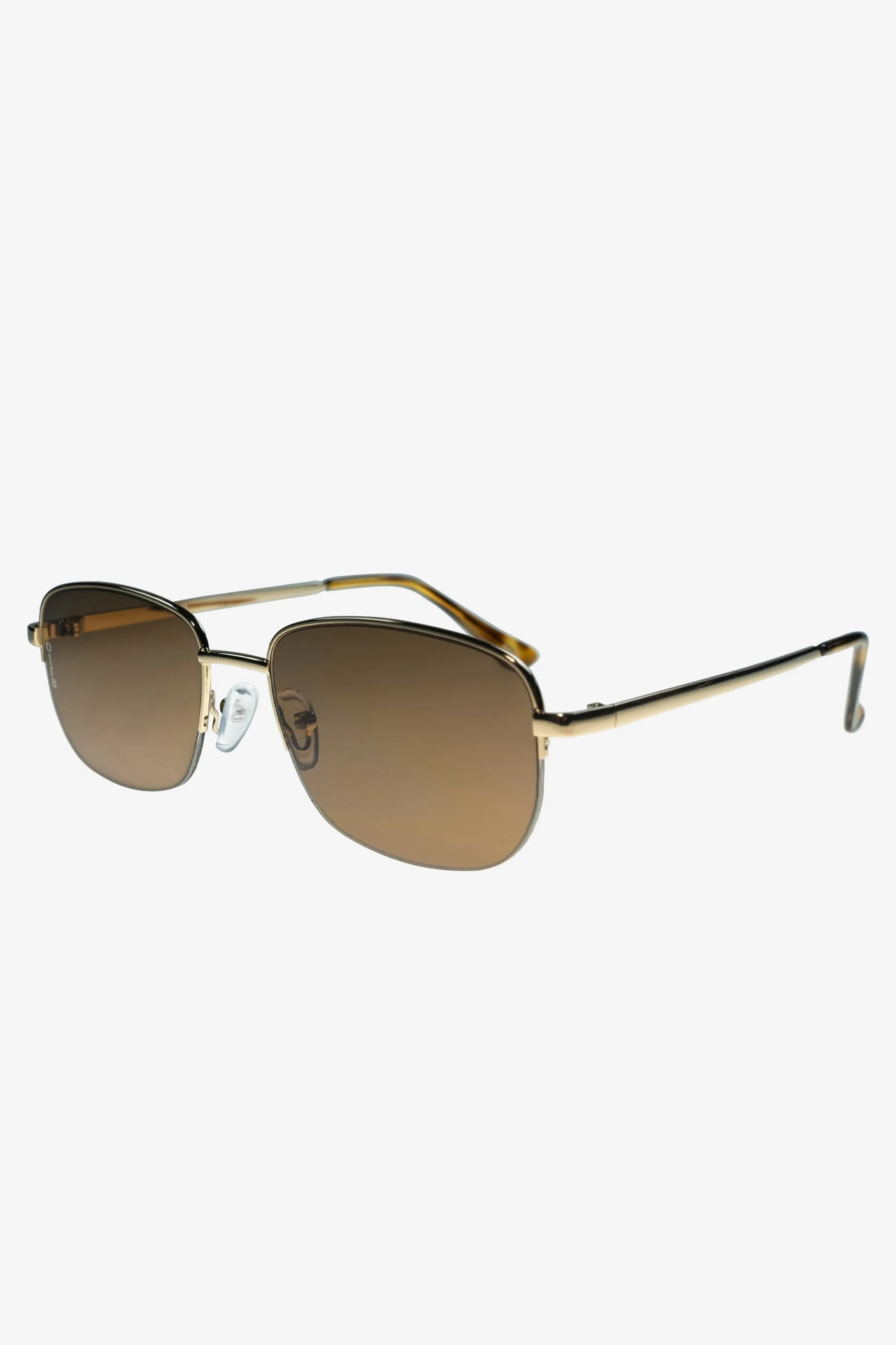 Junior | Otra Gold Small Rectangular Vintage Style Sunglasses sold by Club L London product image thumbnail 4