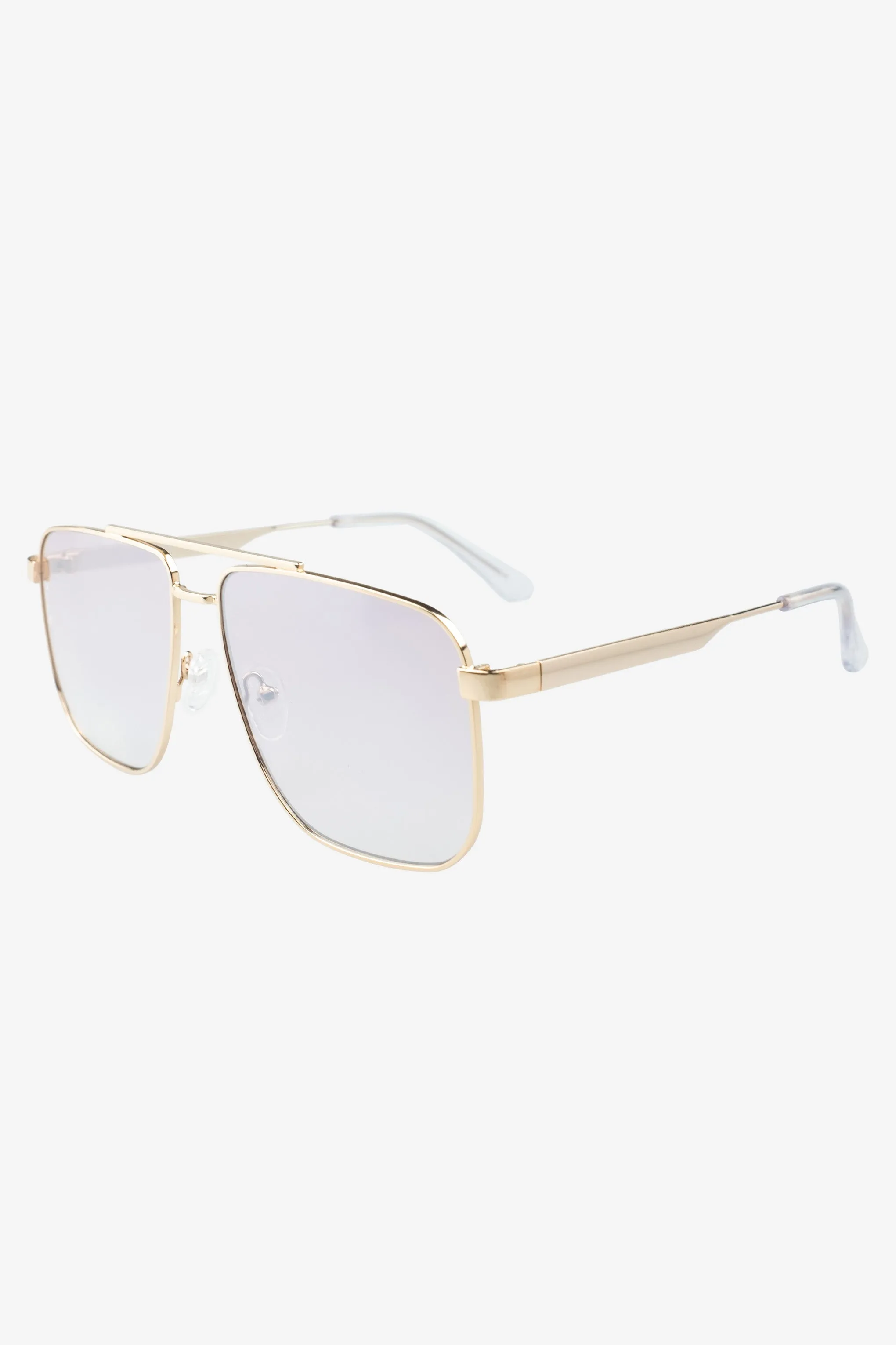 Sorrento | Otra Gold Oversized Pink Tinted Sunglasses sold by Club L London product image thumbnail 2