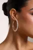 Sarah | Gold Diamante Hoop Earrings sold by Club L London