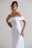 Windsor | White Bardot Midi Dress sold by Club L London
