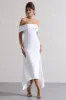 Windsor | White Bardot Midi Dress sold by Club L London