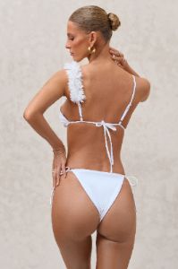 Cally | White String Bikini Bottoms sold by Club L London