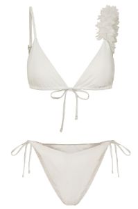 Cally | White String Bikini Bottoms sold by Club L London