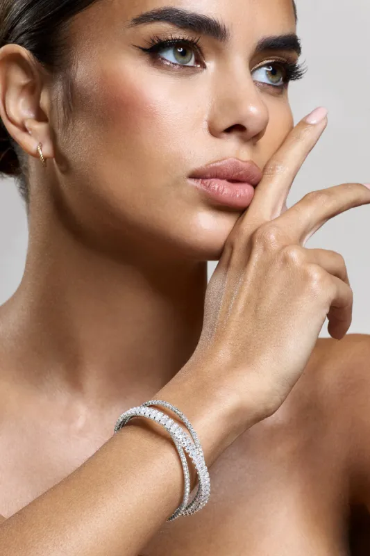 Sheen | Silver Layered Bracelet sold by Club L London