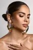 Abrielle | Gold Textured Hoop Earrings sold by Club L London
