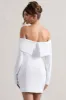Tara | White Bardot Tailored Blazer Dress sold by Club L London