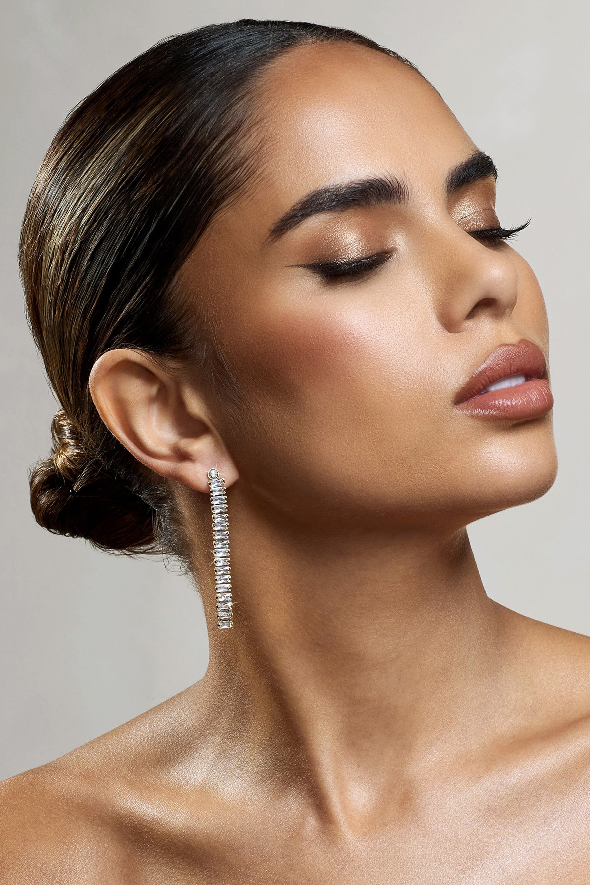 Rosita | Diamante Tassel Earrings sold by Club L London product image thumbnail 3