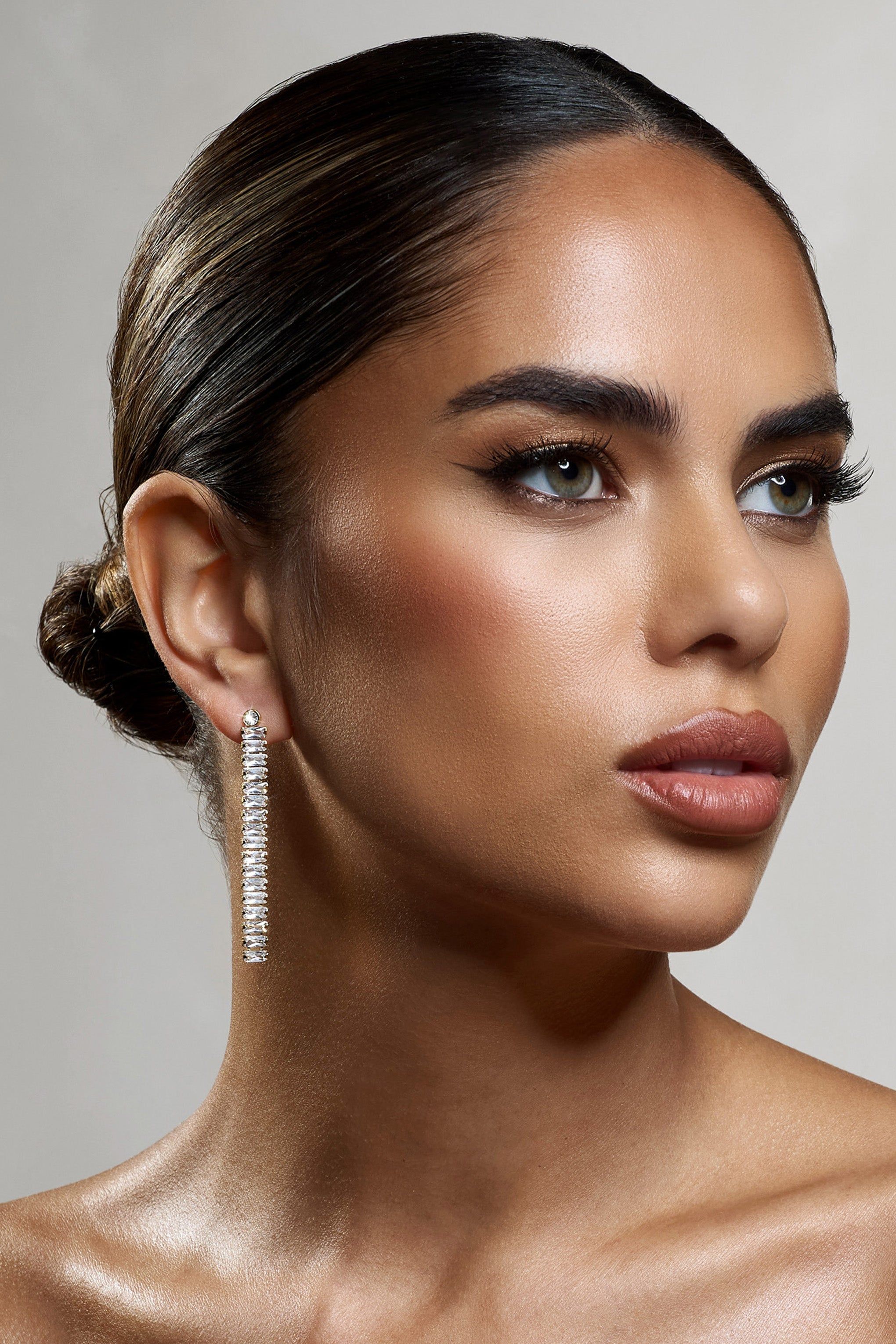 Rosita | Diamante Tassel Earrings sold by Club L London product image thumbnail 2