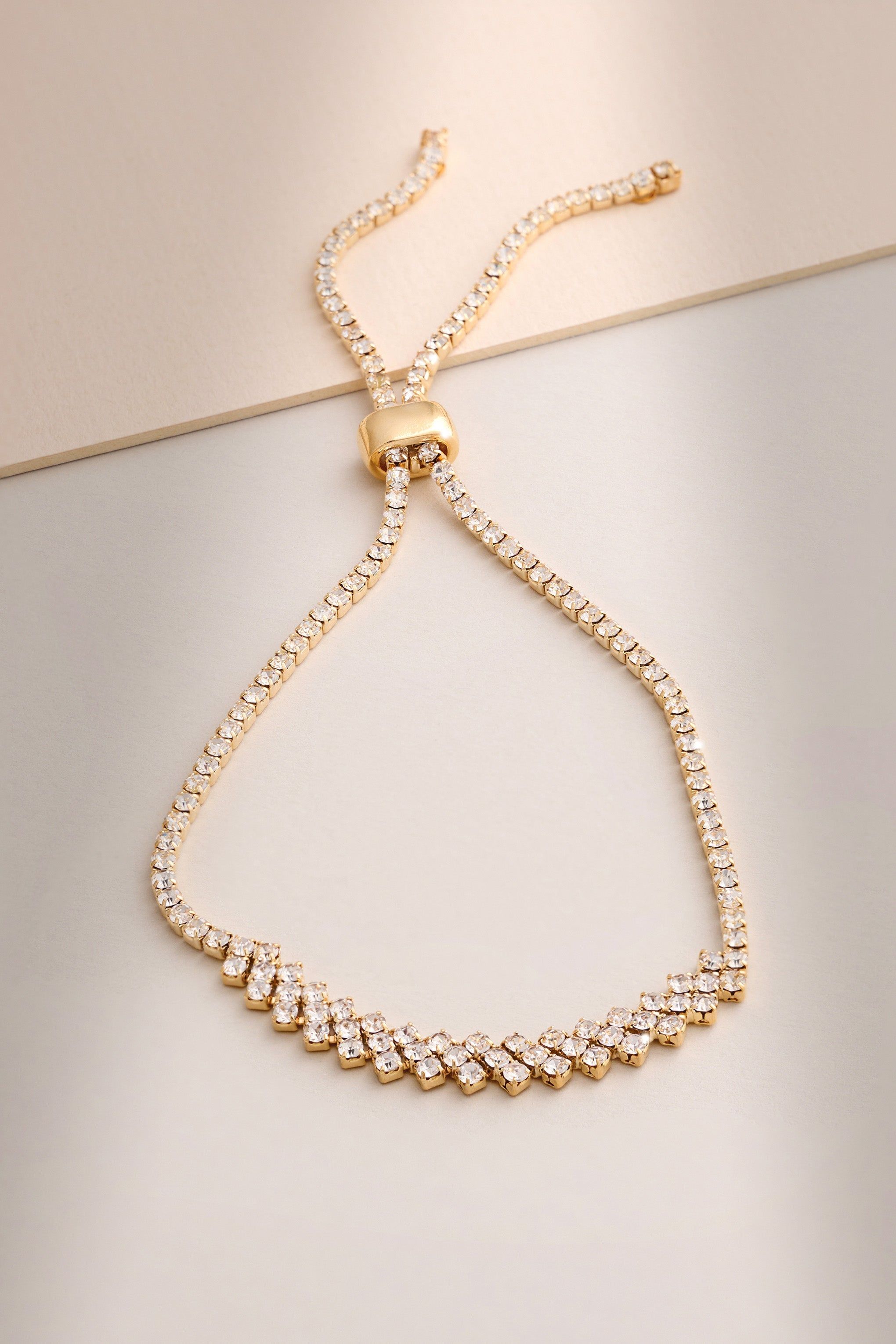 Mollie | Gold Diamante Bracelet sold by Club L London