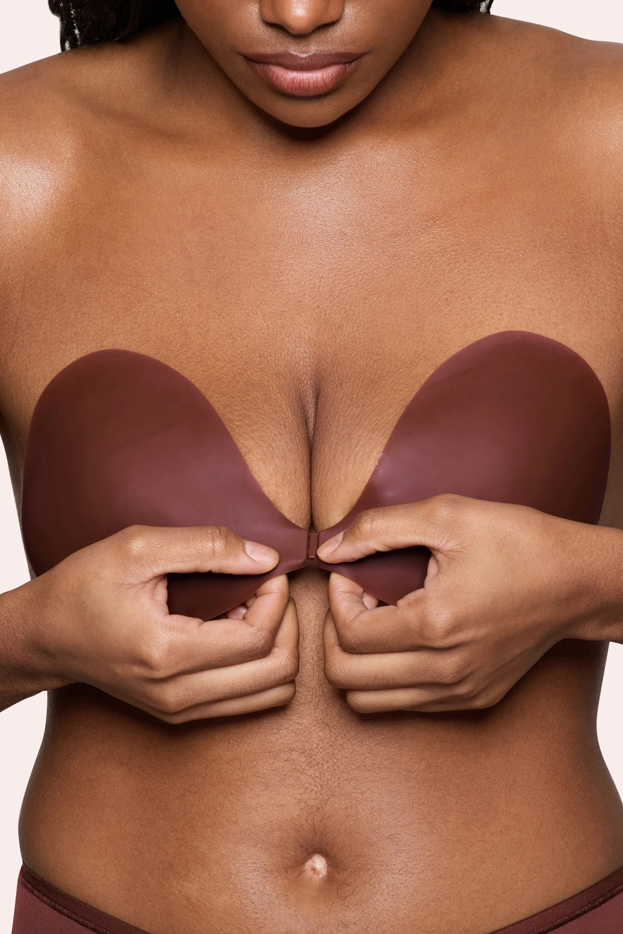Invisibra | Boomba Cocoa Invisible Sticky Bra sold by Club L London product image thumbnail 5