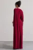 Ilaria | Berry Cape Sleeve Split Maxi Dress sold by Club L London