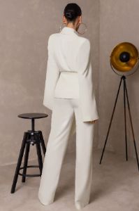 In Form | Cream Wide Leg Trouser sold by Club L London