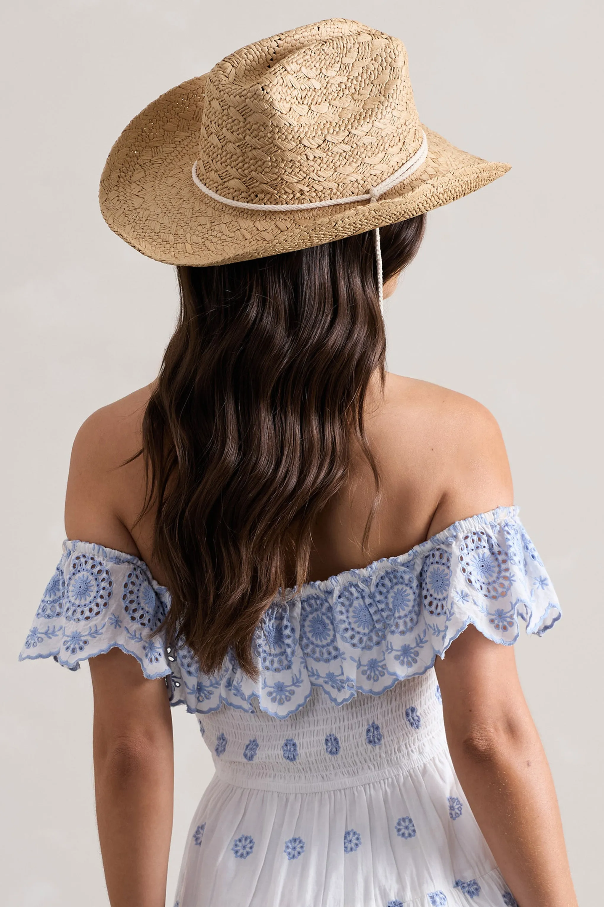 Wild At Heart | Beige Straw Sun Hat sold by Club L London product image thumbnail 2