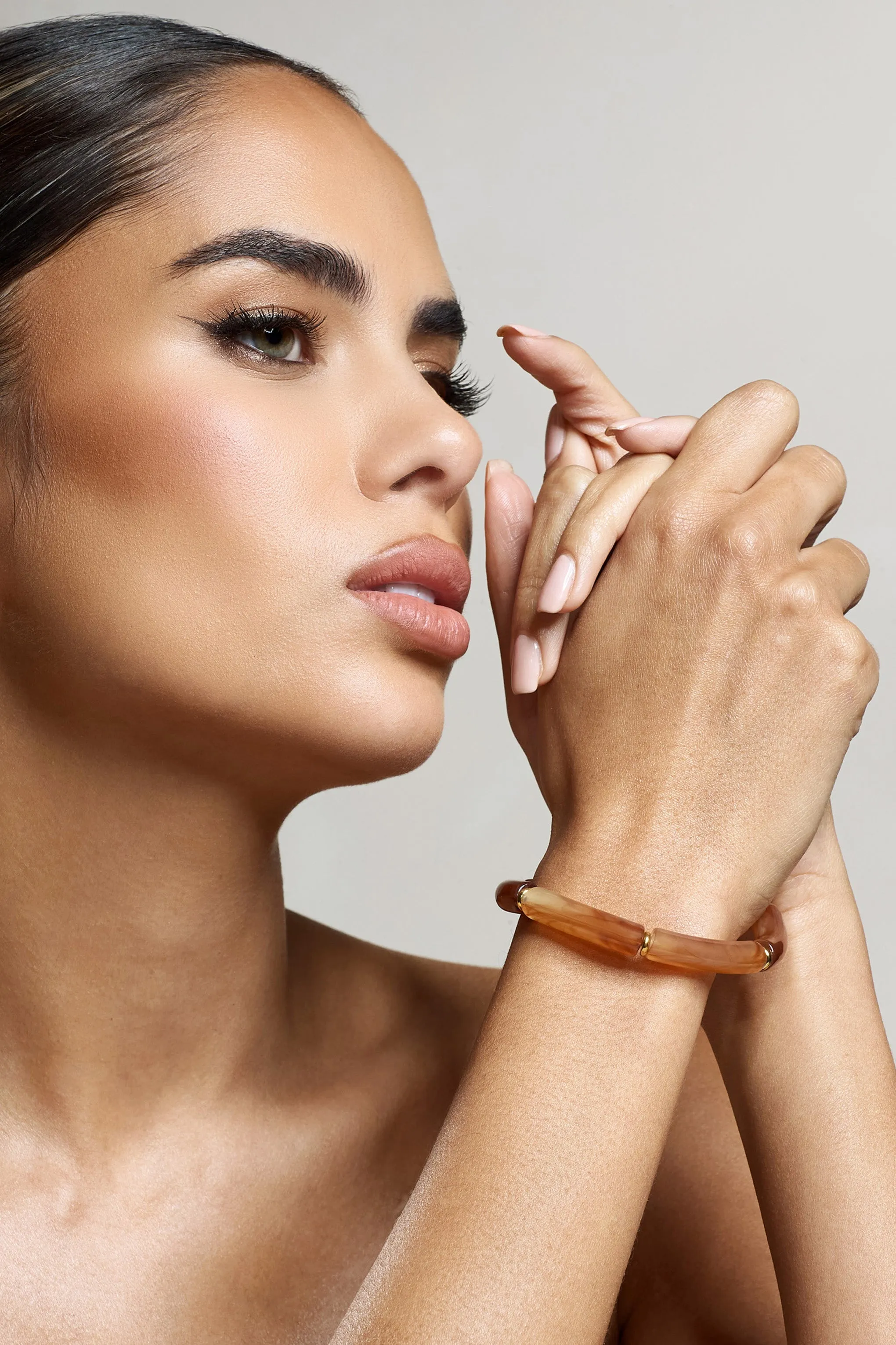 Zana | Brown Resin Bracelet sold by Club L London