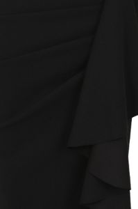 Fleur | Black Bandeau Ruffle Maxi Dress sold by Club L London