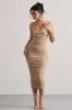 Astro | Gold Embellished Bandeau Midi Dress sold by Club L London