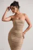 Astro | Gold Embellished Bandeau Midi Dress sold by Club L London