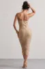 Astro | Gold Embellished Bandeau Midi Dress sold by Club L London