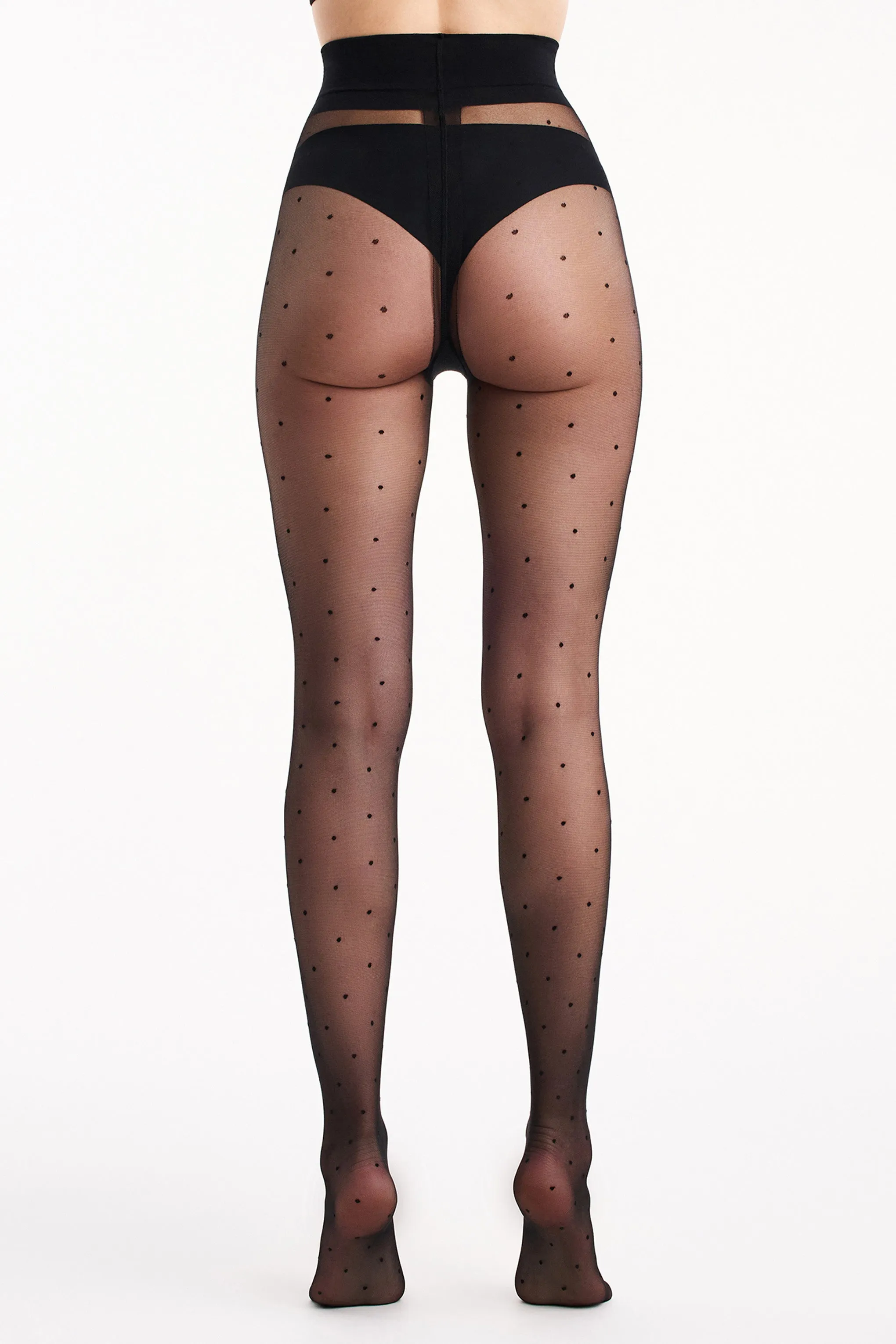 Levante | Sienna Sheer Spot Tights sold by Club L London product image thumbnail 4