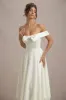 Calliopia | Cream Bow Bardot Midi Dress With Puff-Ball Skirt sold by Club L London
