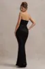 Adalee | Black Sequin Strapless Maxi Dress sold by Club L London