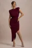 Jennifer | Port Sleeveless Maxi Dress With Asymmetric Hem sold by Club L London