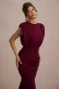 Jennifer | Port Sleeveless Maxi Dress With Asymmetric Hem sold by Club L London