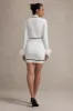 Seine | Cream Knit Mini Skirt sold by Club L London