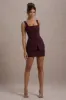 Maci | Port Tailored Square-Neck Mini Dress sold by Club L London