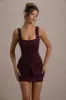 Maci | Port Tailored Square-Neck Mini Dress sold by Club L London