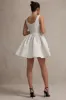 Sugar Plum | Cream Boucle Square-Neck Mini Dress sold by Club L London