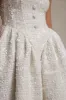 Sugar Plum | Cream Boucle Square-Neck Mini Dress sold by Club L London