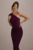 Dalarie | Port One-Shoulder Gathered Maxi Dress sold by Club L London