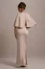 Cinder | Champagne Satin Gathered Maxi Dress sold by Club L London