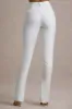 Wonder Woman | White High Waist Straight Leg Trousers With Hem Split sold by Club L London