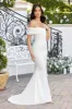 My Future | Ivory Bardot Fishtail Maxi Dress sold by Club L London